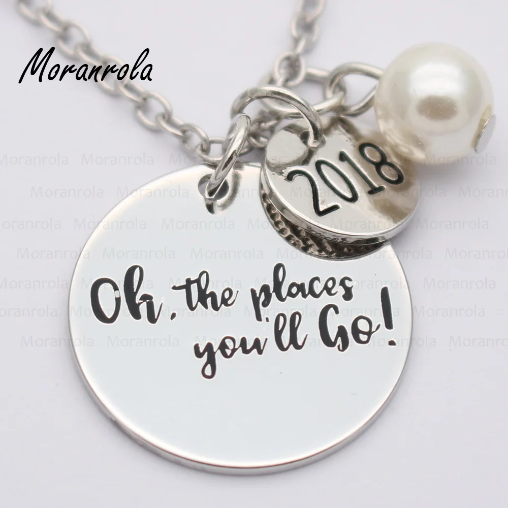 Новый брелок с медным ожерельем arried &quotOh the places you'll go&quot очаровательный подарок