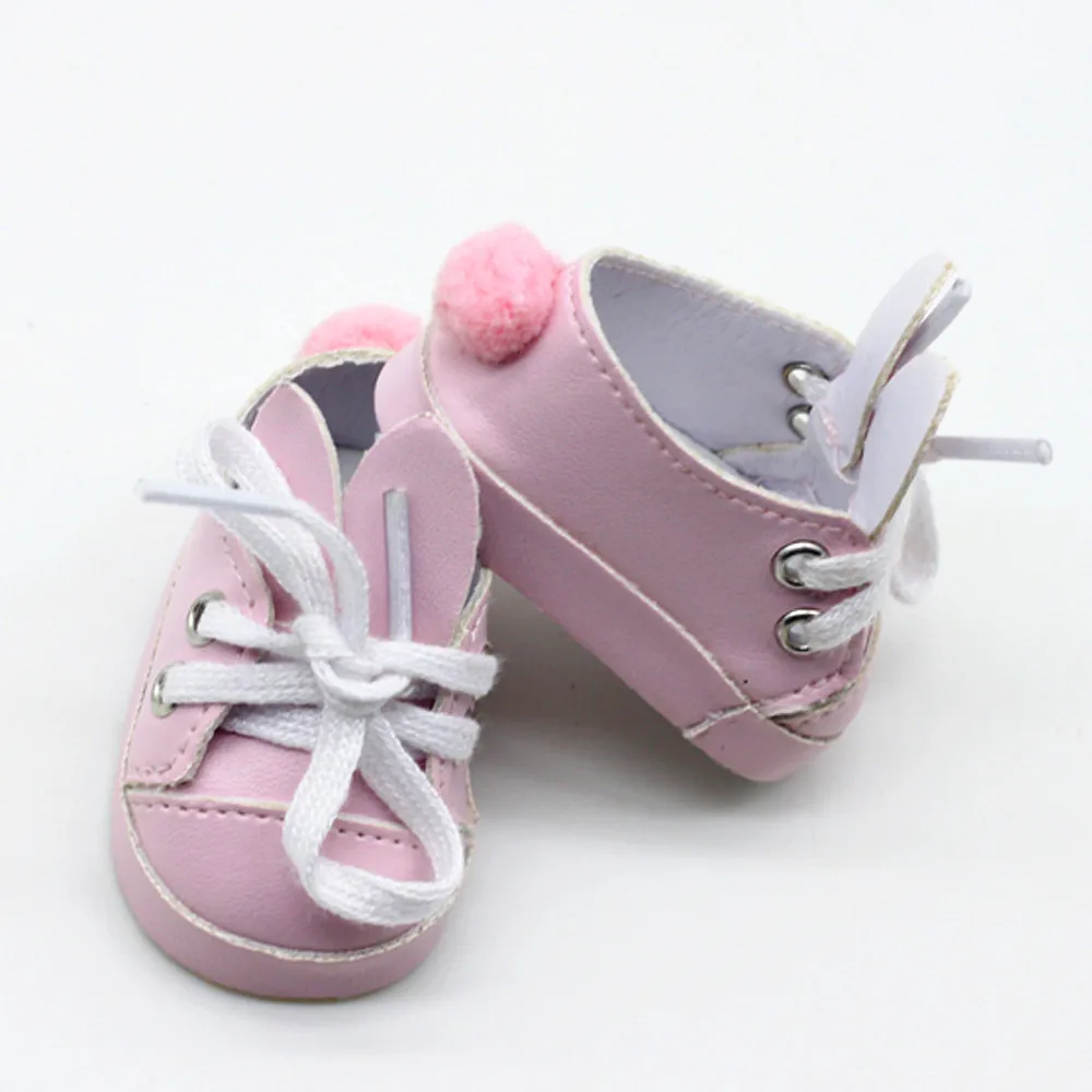 1 пара кукольных ботинок 7 см для 43 новорожденных обувь кукол Reborn Bebe кукольная 18