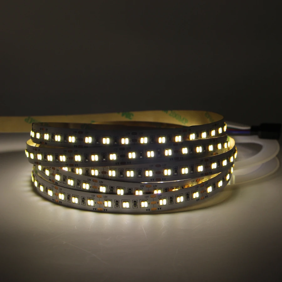 5 м 10 Двухцветная светодиодная лента 5050 2835 3014 SMD 120 светодиодный s/m CW/WW цветная