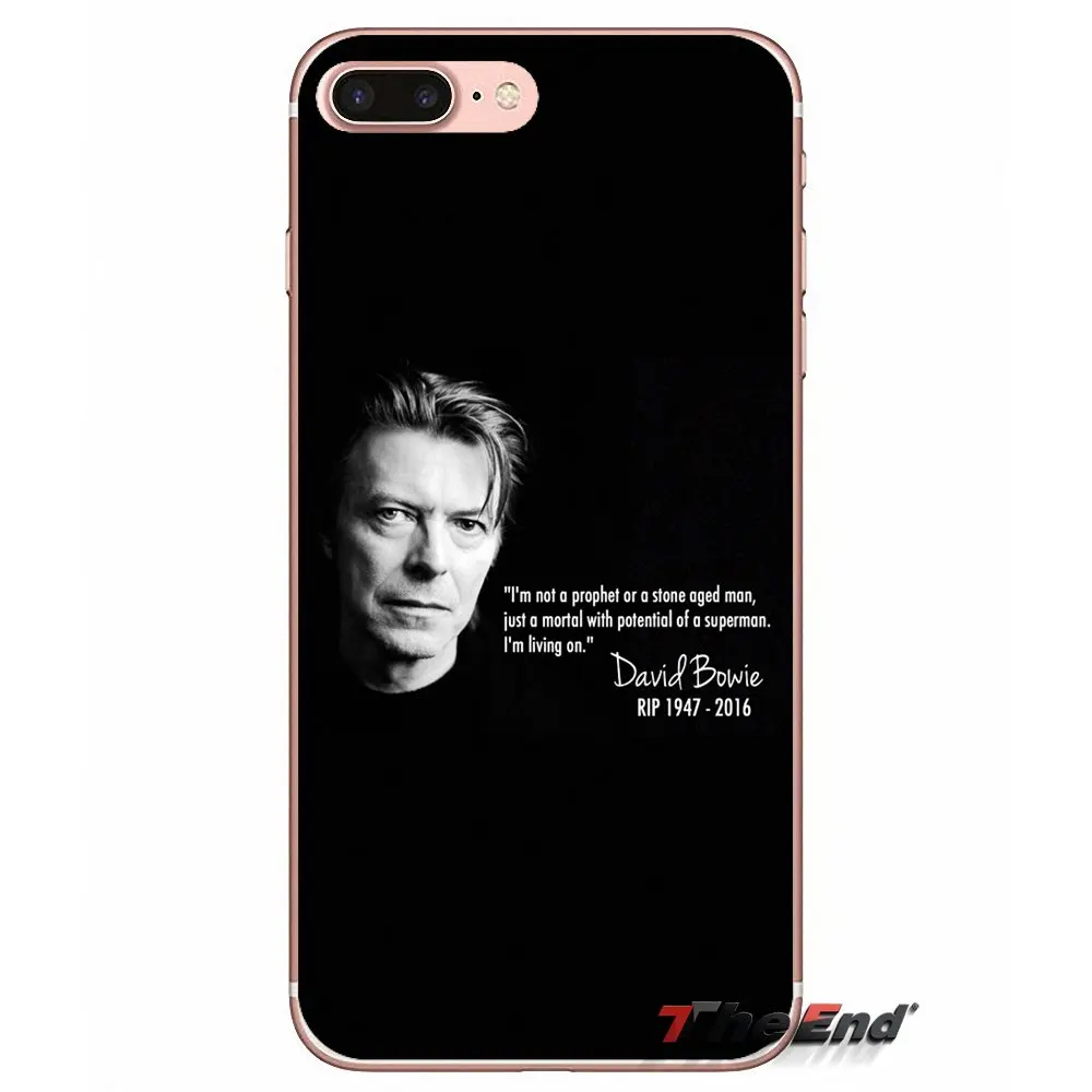 Дэвид Боуи британский рок для Xiao mi Red 4A S 4X3 Note 3 4 5 Pro 5A 6 A1 Max 5X 6X TPU прозрачные