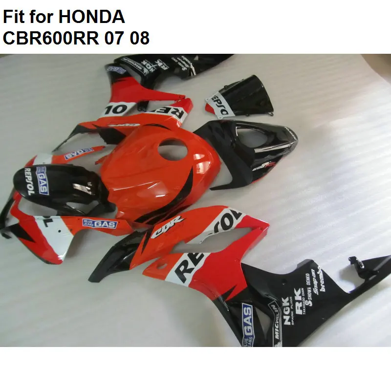 Высококачественные обтекатели из АБС-пластика для Honda CBR600RR 2007 2008 комплект