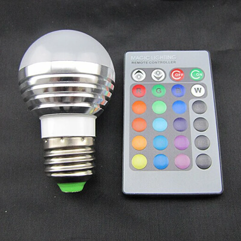 Светодиодный круглый светильник RGB 3 вт 16 цветов 85 265 в|color light led|led lightled color changing |