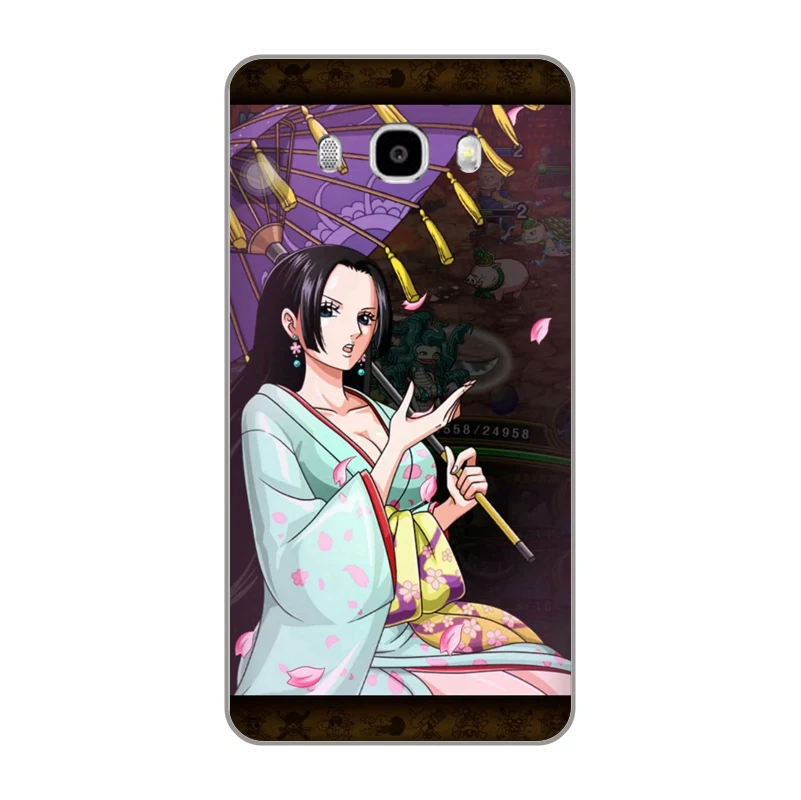 Boa Hancock one piece female emperor Soft TPU Phone case For Samsung Galaxy A3 A5 A7 ON5 ON7 2016-17 NOTE9 S10 LITE PLUS Shell |