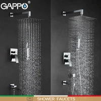 gappo shower faucets bathroom faucet mixer bathtub taps rainfall shower set wall mounted shower system torneira do chuveiro