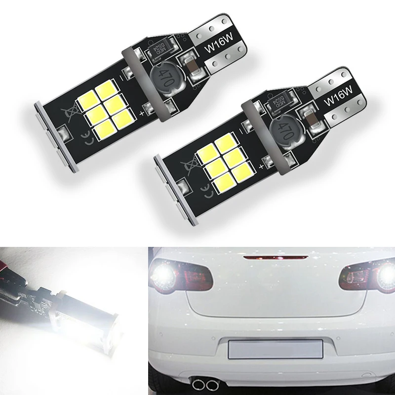 2x T15 W16W LED CANBUS Samsung 3030 чип высокой мощности задний фонарь для Volkswagen Tiguan Sharan Scirocco Skoda