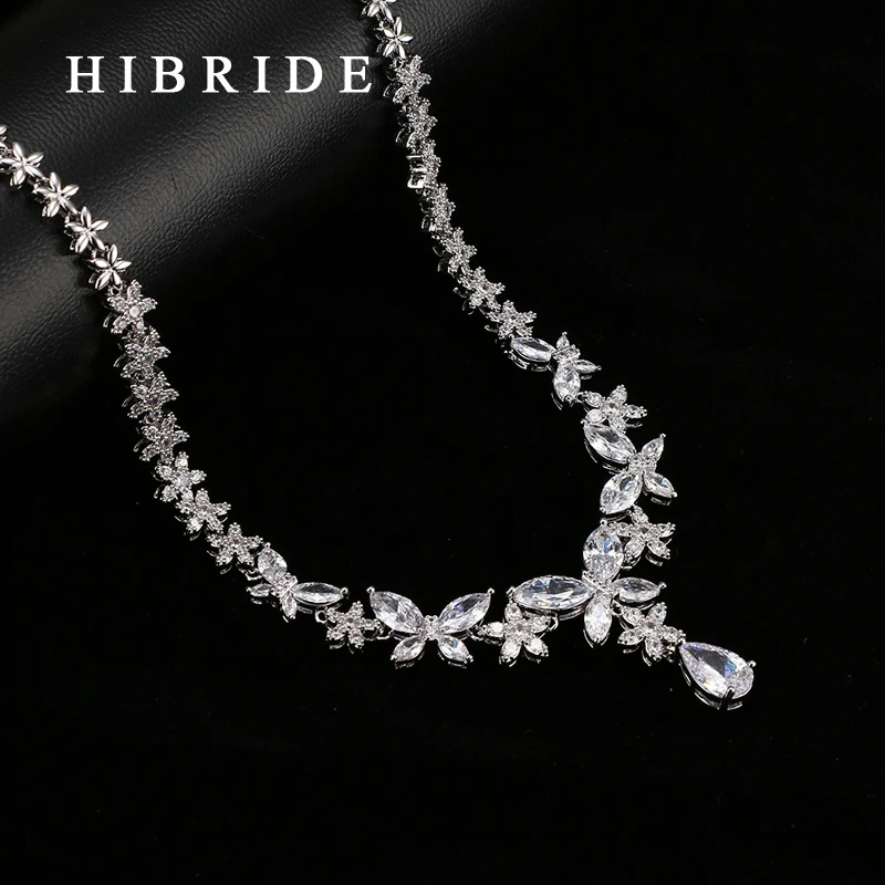 Классические Подвески HIBRIDE в форме капли воды с фианитами класса ААА свадебные