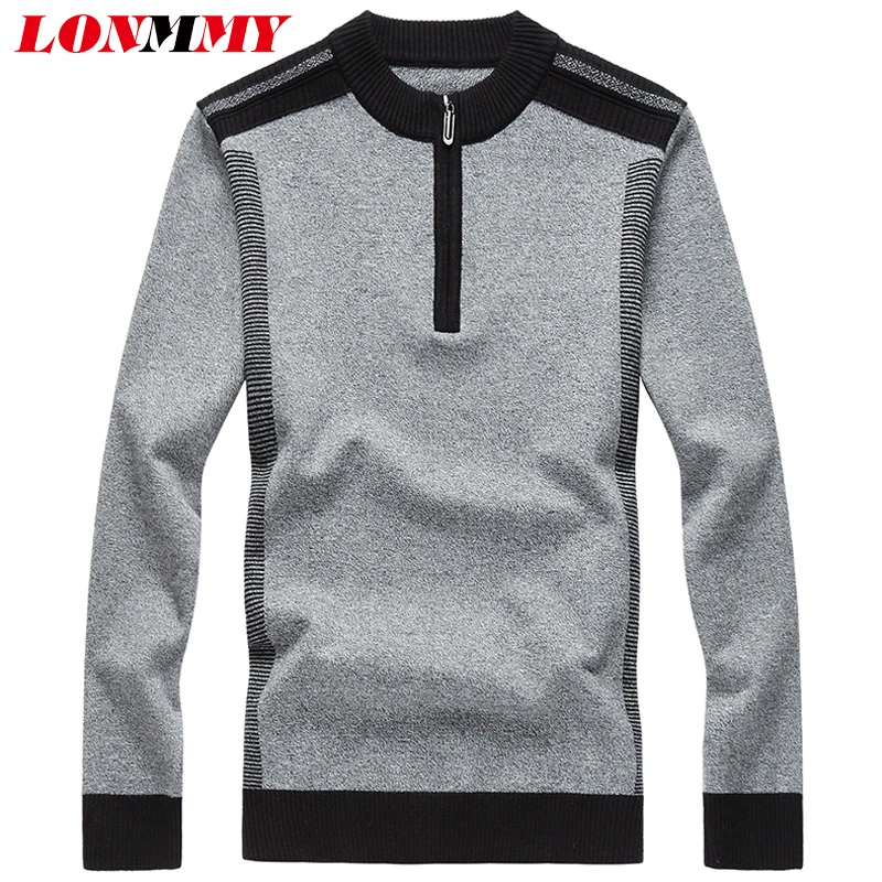 Мужской Повседневный свитер LONMMY размера плюс 6XL 7XL 8XL пуловер с круглым вырезом
