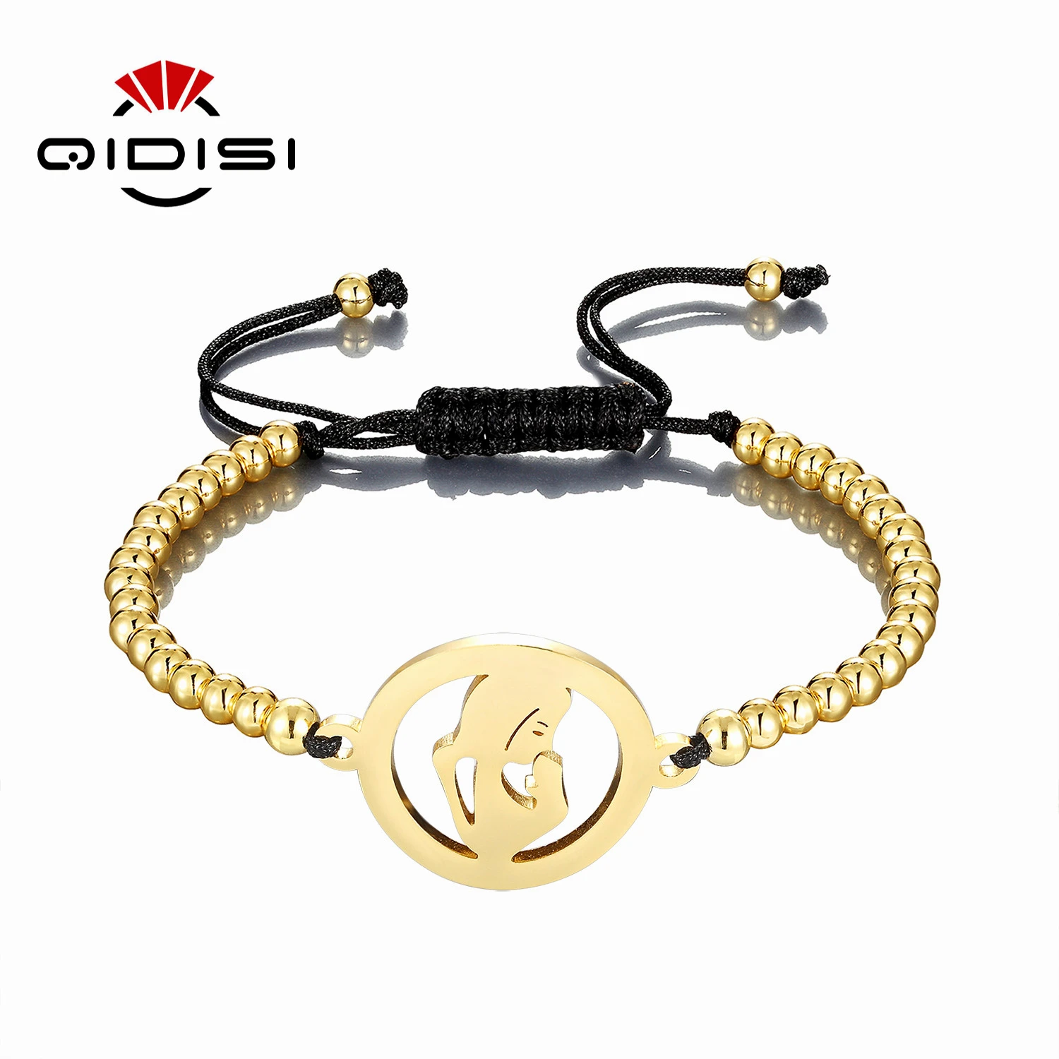 Charm Woman Maria Stainless Steel Bracelet Quality 4MM Beads Adjustable Size | Украшения и аксессуары