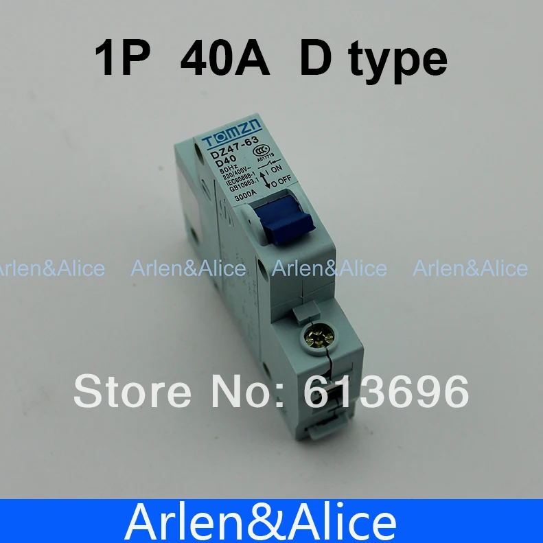 1P 40A D Тип 240V/415V 50HZ/60HZ Мини автоматический выключатель MCB C45|breaker switch|breakermcb switch |