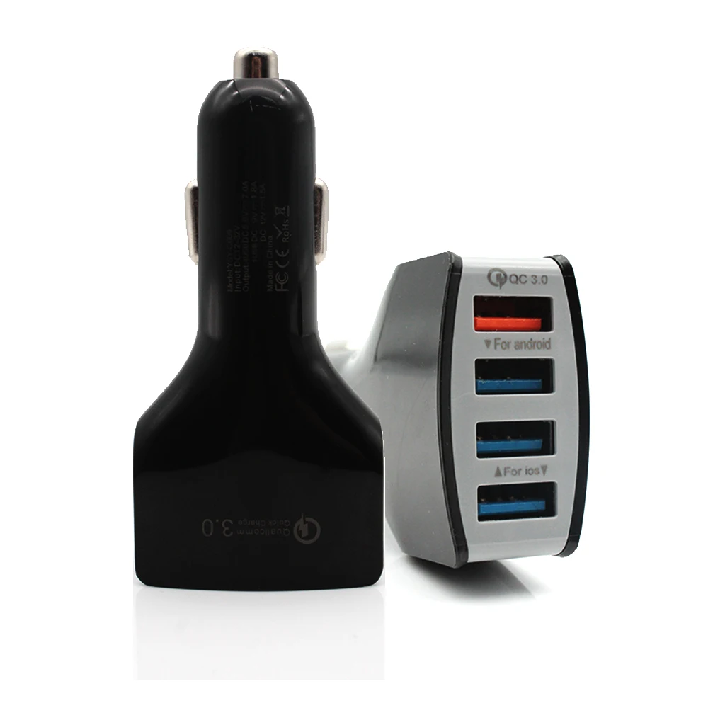 YUSEE быстрое зарядное устройство QC3.0 4 USB Автомобильное Быстрая зарядка для iPhone 6 6plus