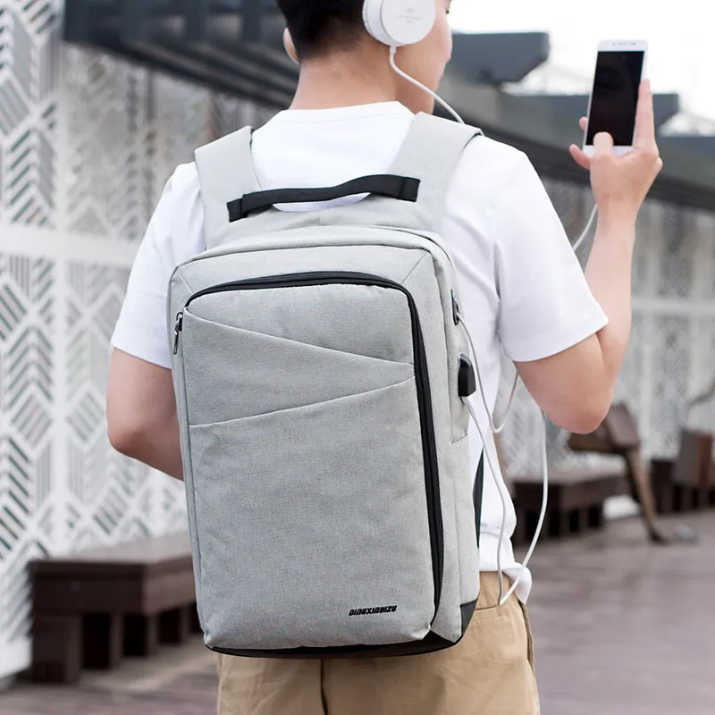 Рюкзак с защитой от кражи для мужчин дорожная сумка USB зарядкой школьные ранцы