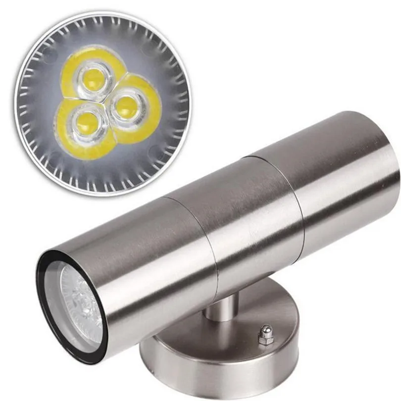 Светодиодная настенная лампа 6 Вт 10 с двойной головкой из нержавеющей стали шт.|led