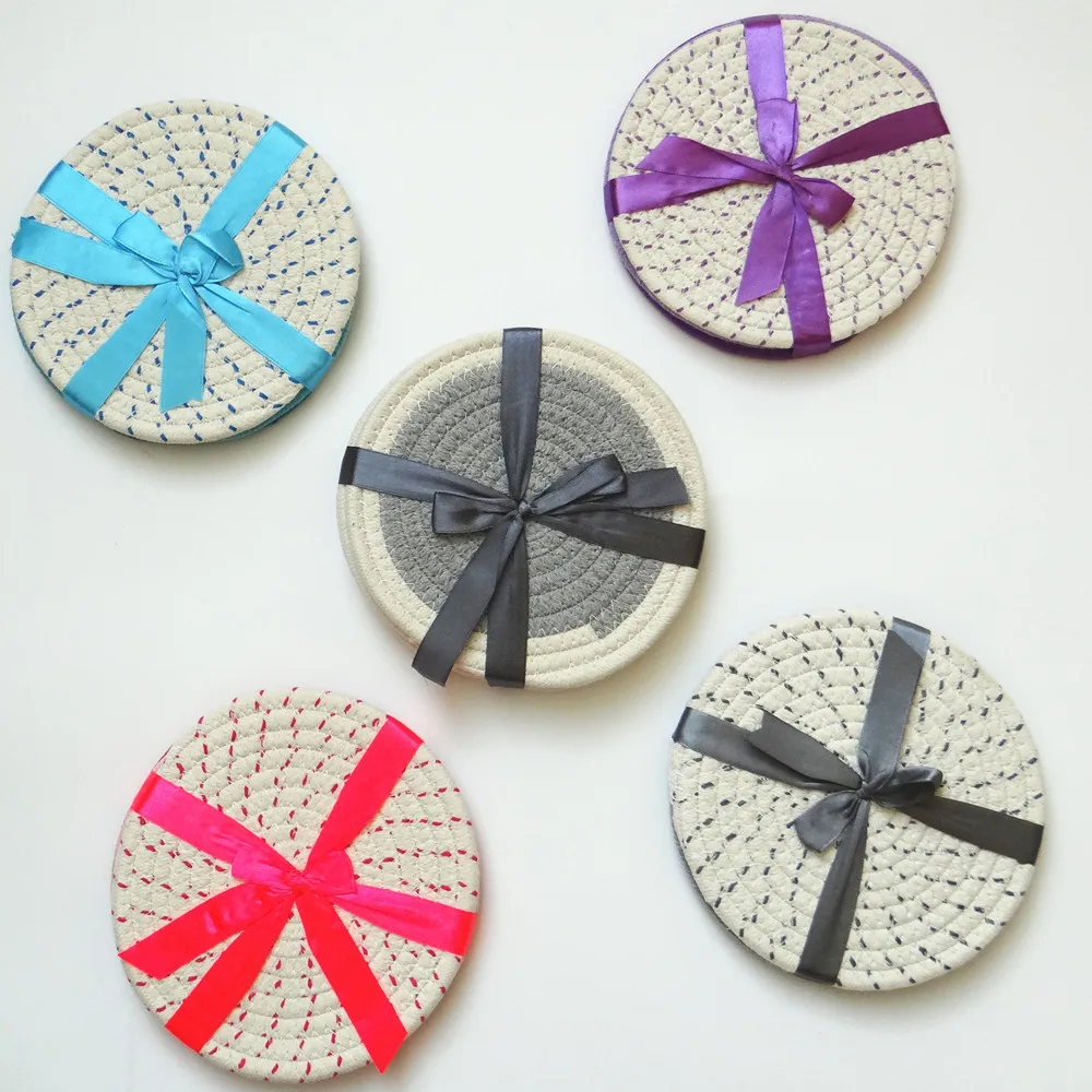 12 шт./лот кухонная посуда изоляционная прокладка хлопок утолщение изоляция.