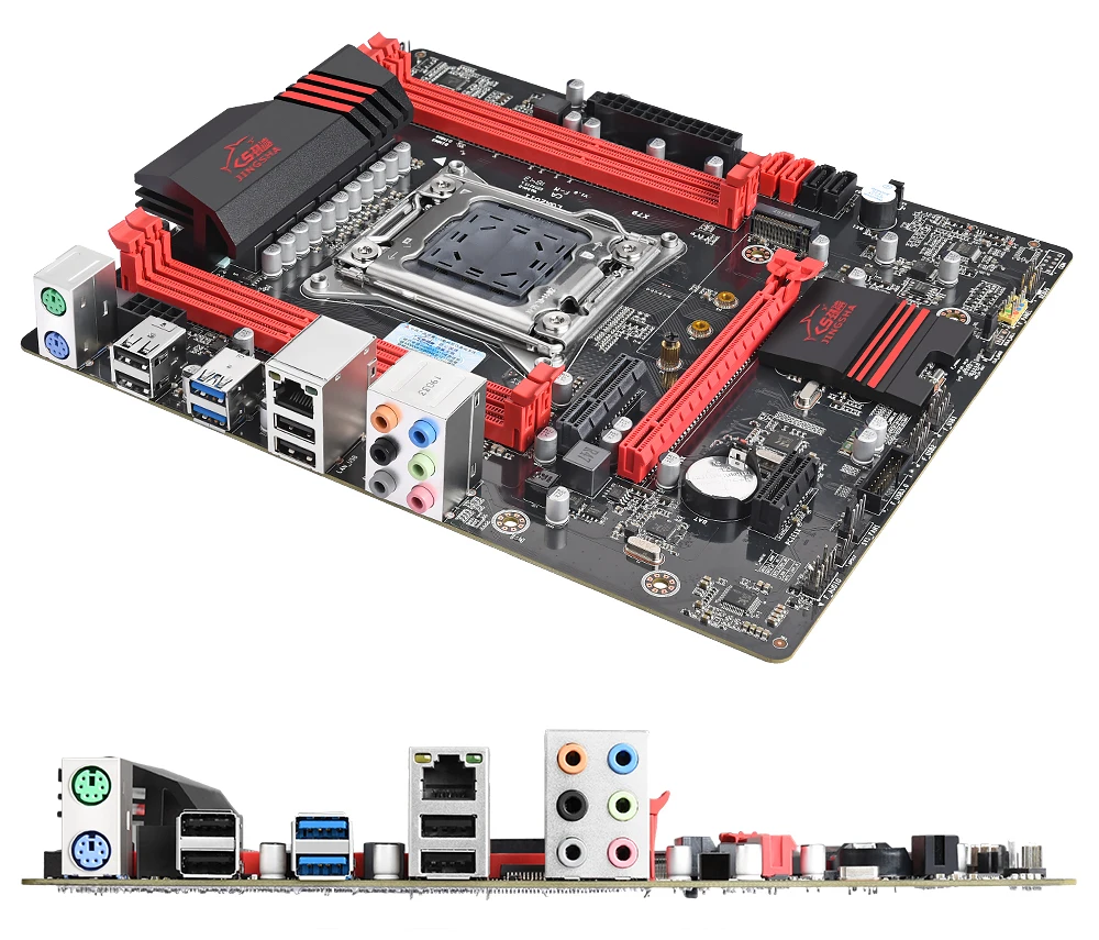 Комплект материнской платы JINGSHA X79 с Xeon E5 2640 4x8GB 32GB 1600MHz DDR3 память ECC Reg ATX USB3.0 SATA3 PCI-E NVME M.2 SSD