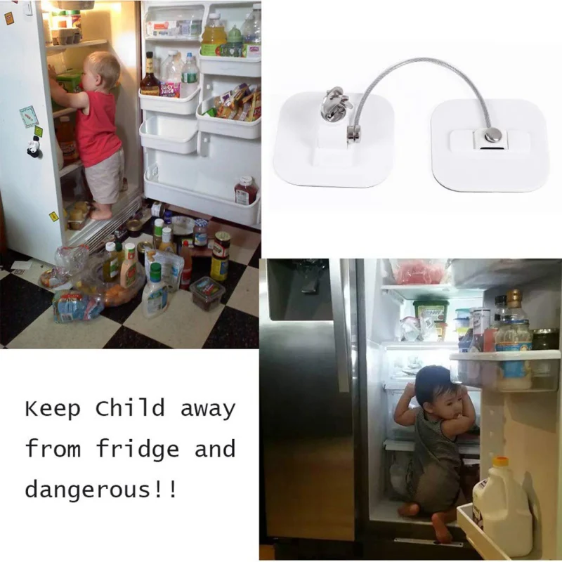 Baby Children Safety Lock Window Limiter Stopper Refrigerator Limit with Stainless Steel Key Cylinder | Обустройство дома