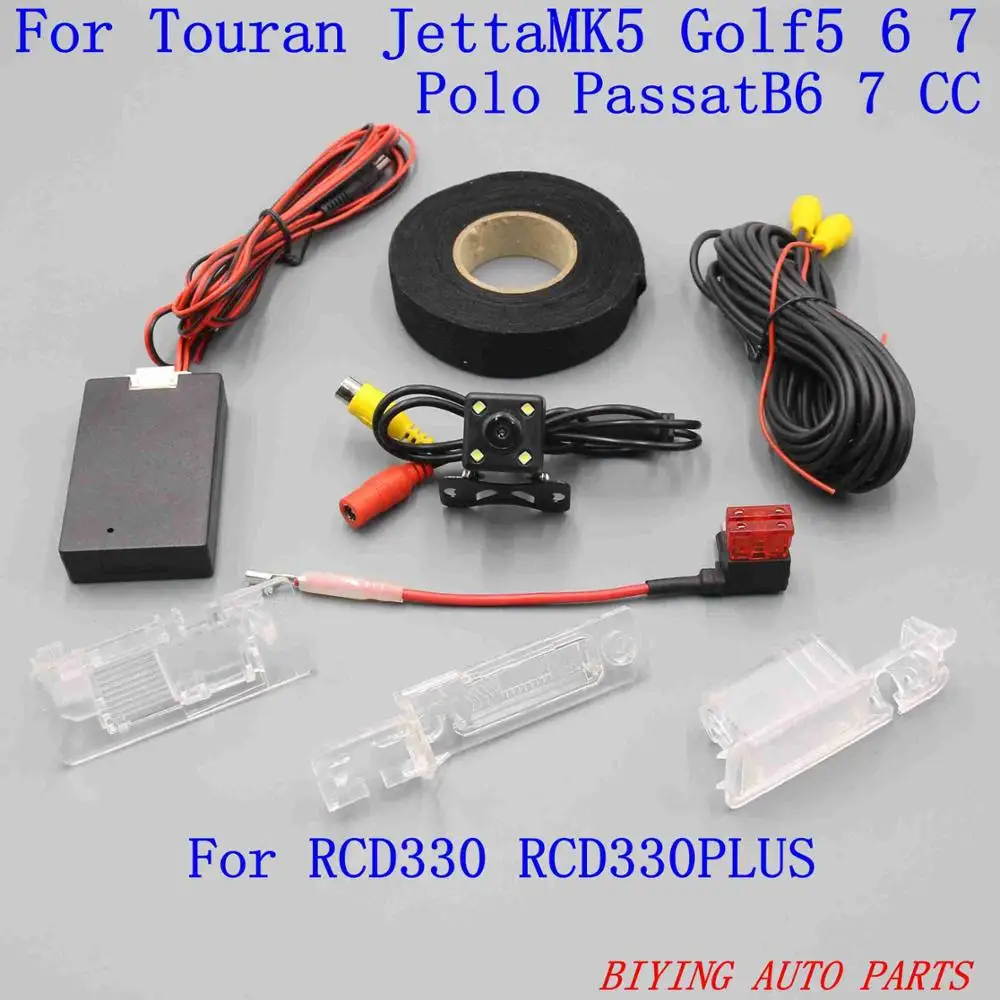 Высокое качество! RCD330 PLUS MIB AV камера заднего вида для VW Golf 5 6 7 JETTA Mk5 MK6 TIGUAN Passat B6 B7 CC TOURAN POLO - Название цвета: For Touran