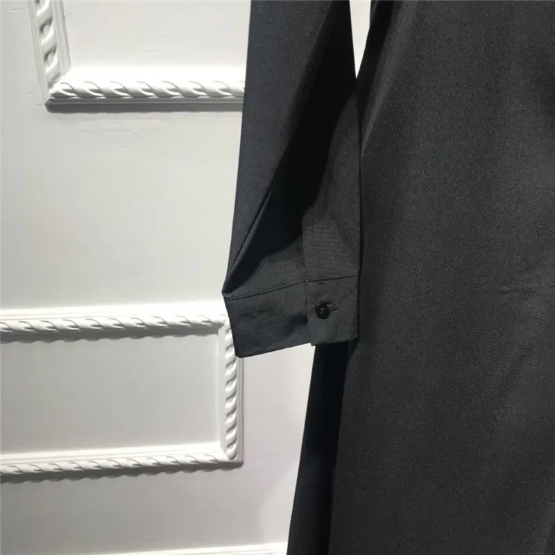 Женское платье с длинным рукавом Abaya черное в стиле пэчворк мусульманский кафтан