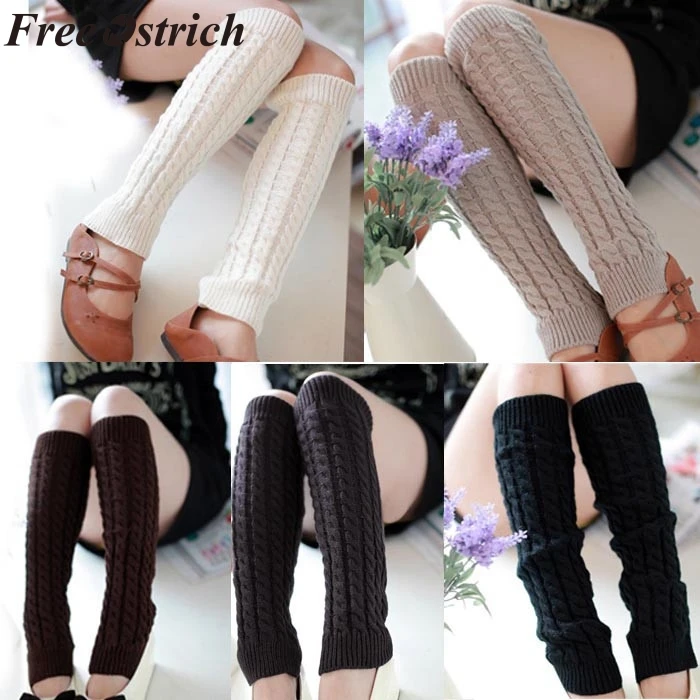 FREE OSTRICH Hot Sale 2019 New Fashion High Quality Casual Women Warm Winter Classic Knitting Leg Warmers NEW | Женская одежда