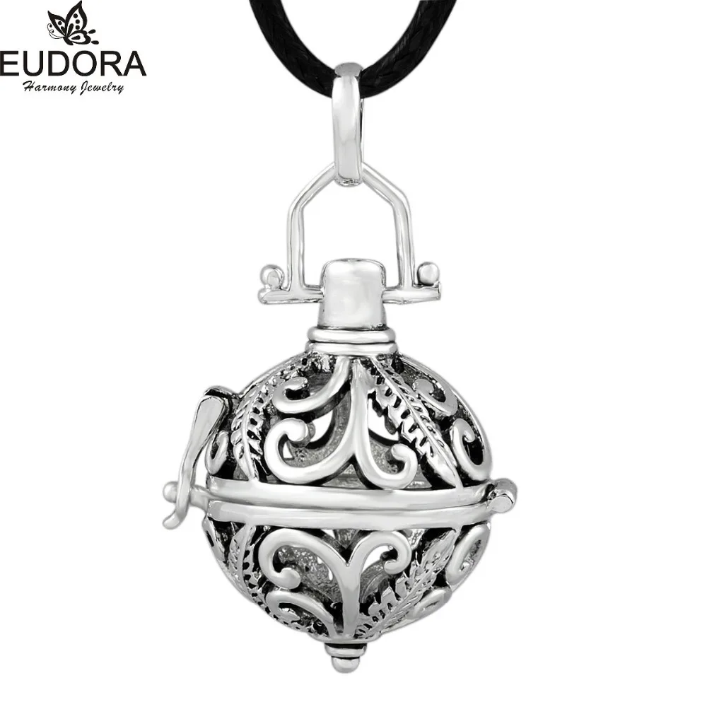 EUDORA 5 шт. 18 мм модный медальон с серебряными листьями кулон подходит для