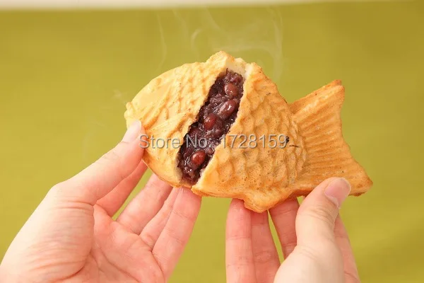 Коммерческая электрическая машина для производства вафель taiyaki 3 шт.