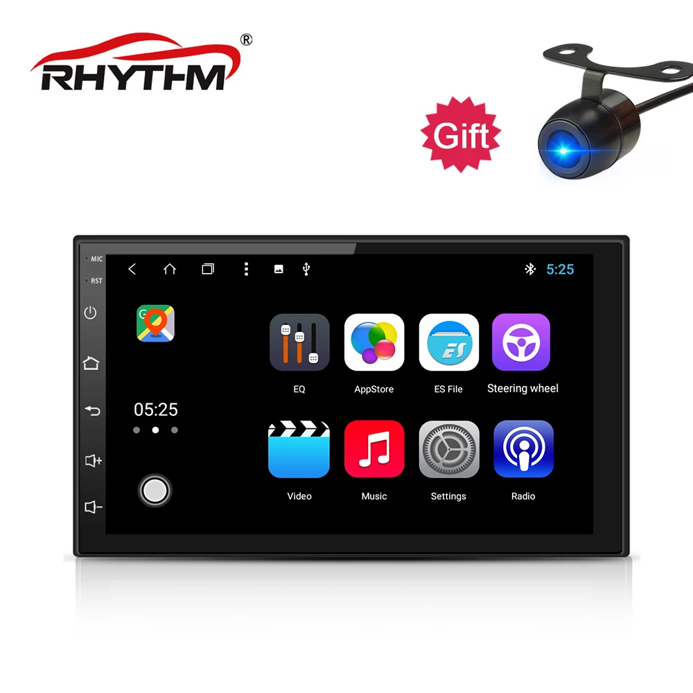 7 &quotавто 2Din Android 8 0 Восьмиядерный 2G + 16G Автомобильный мультимедийный dvd плеер для