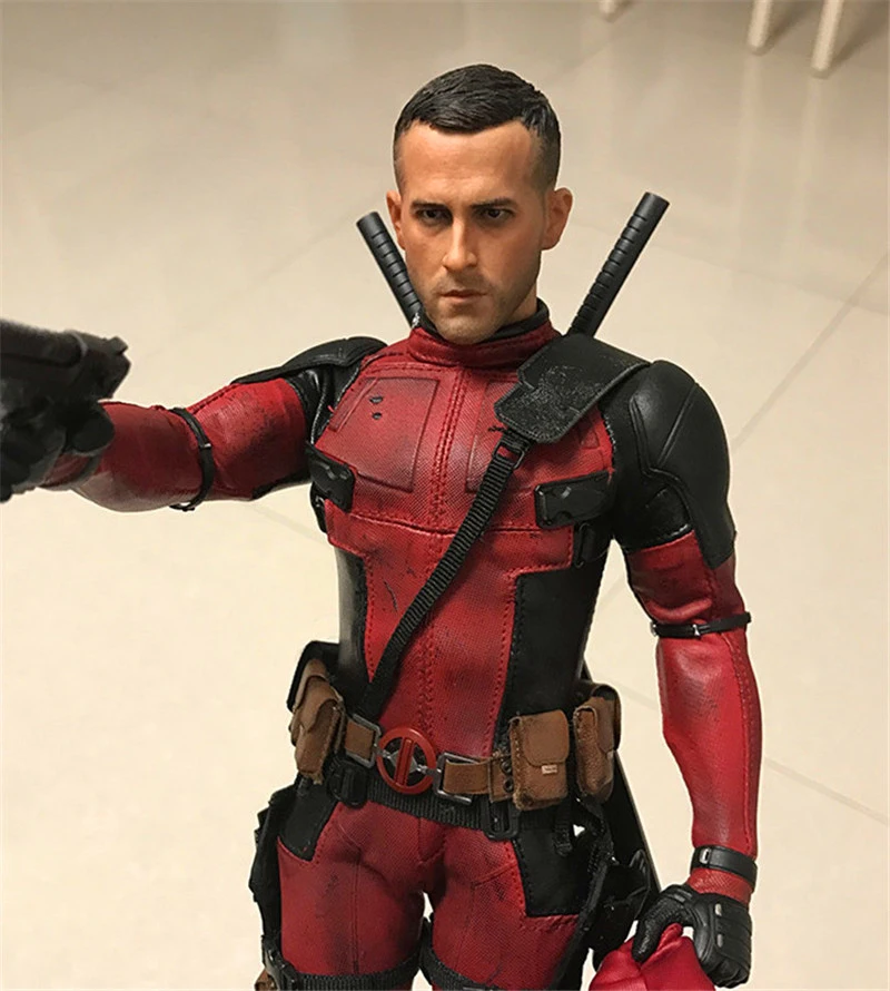 1/6 Мужская голова лепить Дэдпул Ryan Reynolds голова лепить с головным убором фигурка модели для 1" Мужской фигурки тела