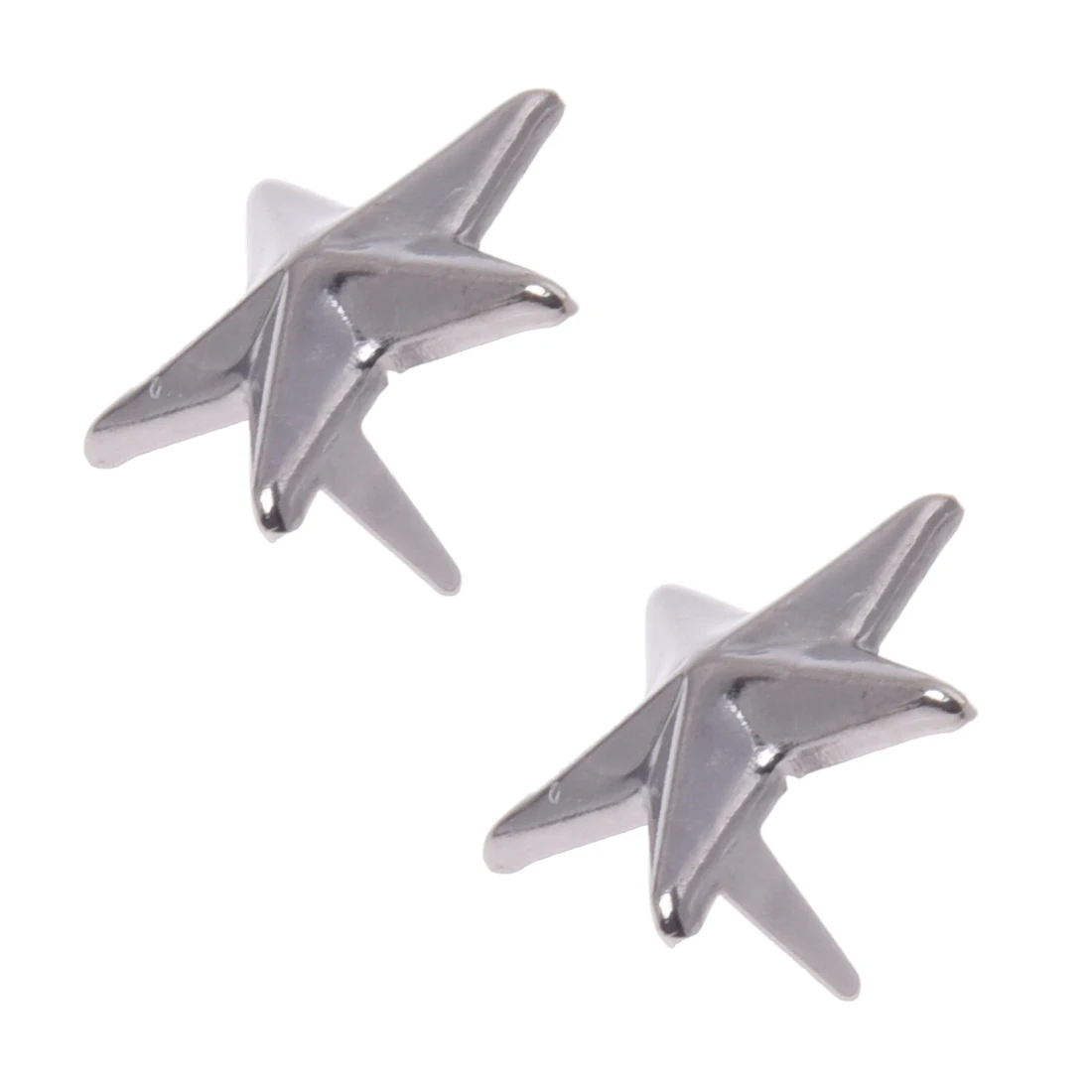 100 X Rivets applies gray dark 15mm star rivets for bag / shoes gloves |