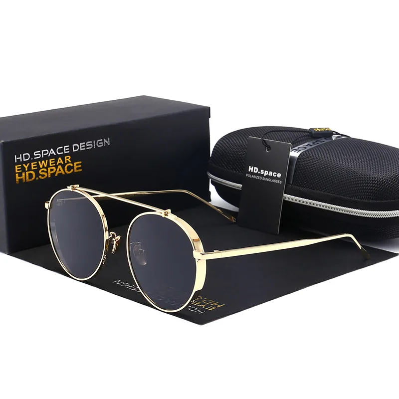 Hd. пространство бренда круглые оправы Солнцезащитные очки для женщин Для Винтаж