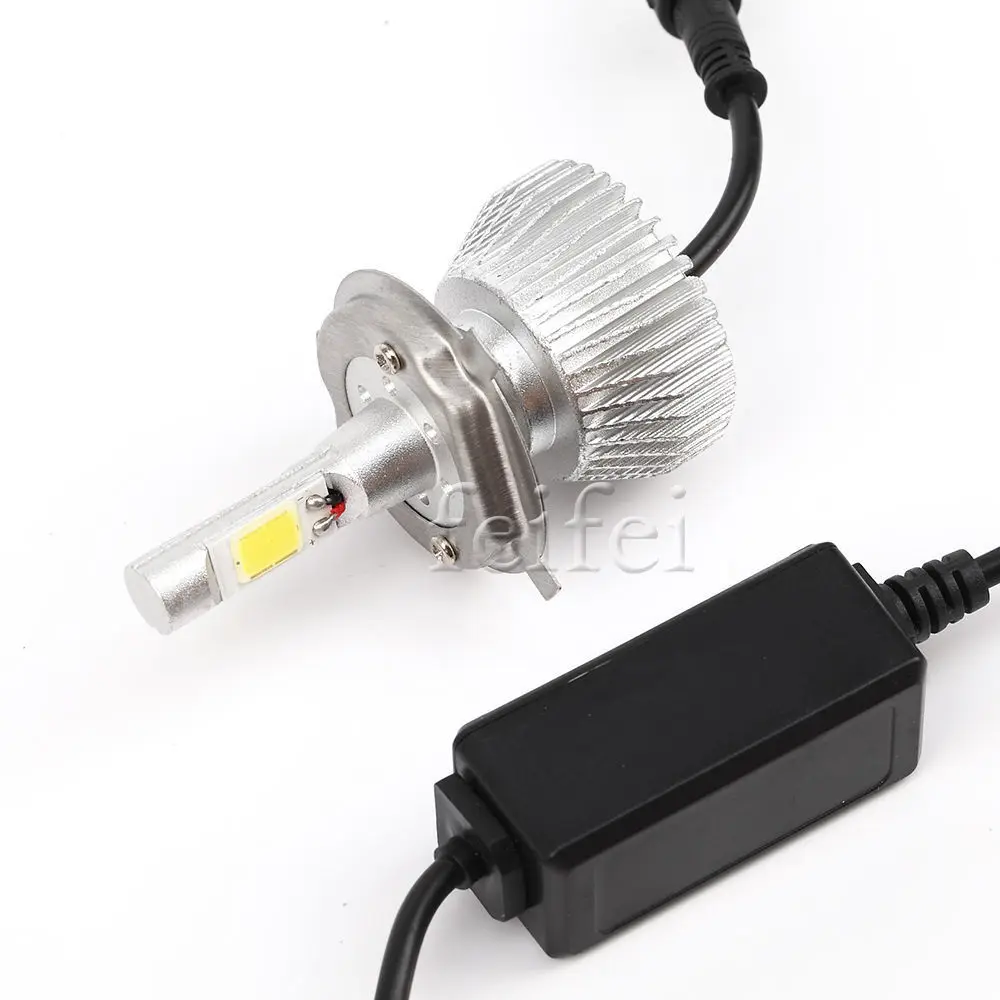 2X супер яркая фара H4 LED Hi/Lo 60 Вт 6000Lm Светодиодные Автомобильные фары Автомобильная