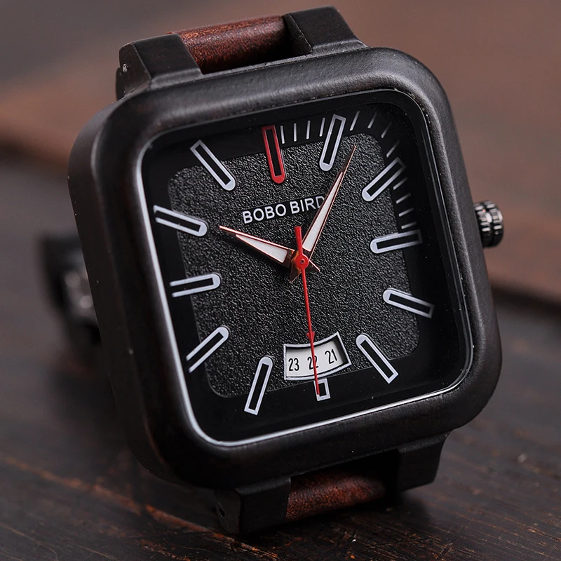 Reloj mujer, бренд, BOBO BIRD, натуральная кожа, деревянный, для мужчин и женщин, отображение даты, кварцевые наручные часы, принимаем дропшиппинг