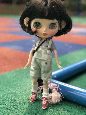 Новинка, 1/6 кукла, вымытый короткий нагрудник Blyth брюки Blyth платье одежда(Fit blyth, holala, Licca, mmk, Azone, Pullip, ICY, BJD, 1/6 кукла