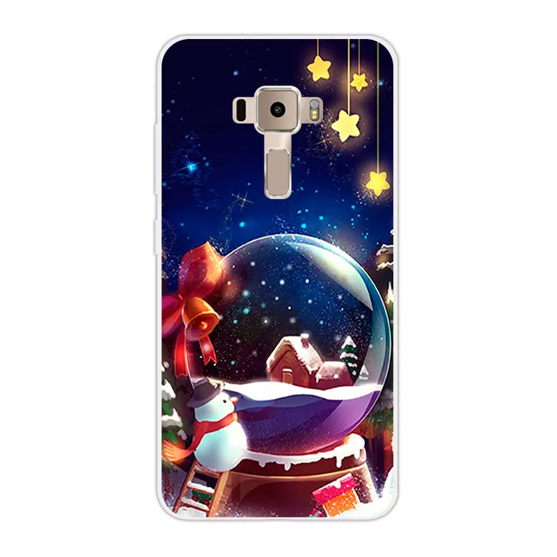 Тонкий мягкий силиконовый чехол из ТПУ Для Zenfone 3 ZE520KL на Рождество 5 2 дюйма для Asus