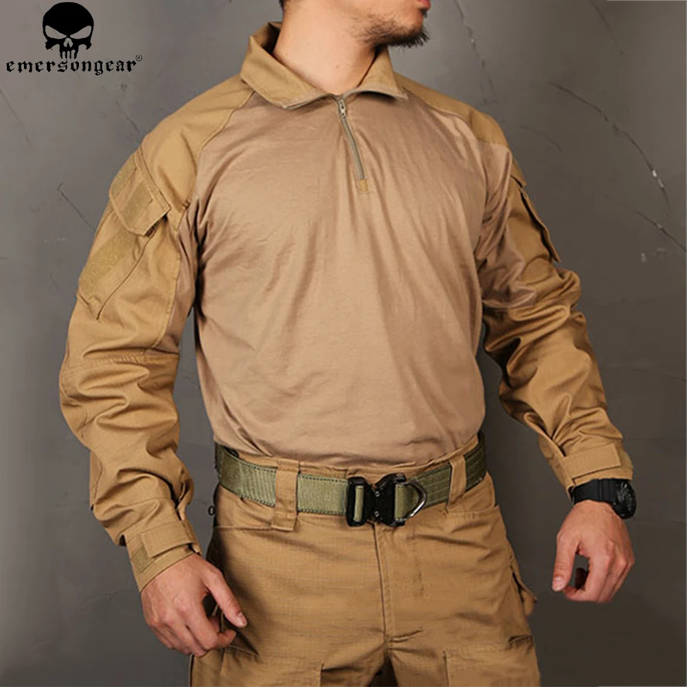 Фото EMERSONGEAR Мультикам боевая рубашка охотничья одежда G3 BDU Страйкбол Тактический ЭМЕРСОН армейская Военная Wargame Мультикам черная рубашка №3