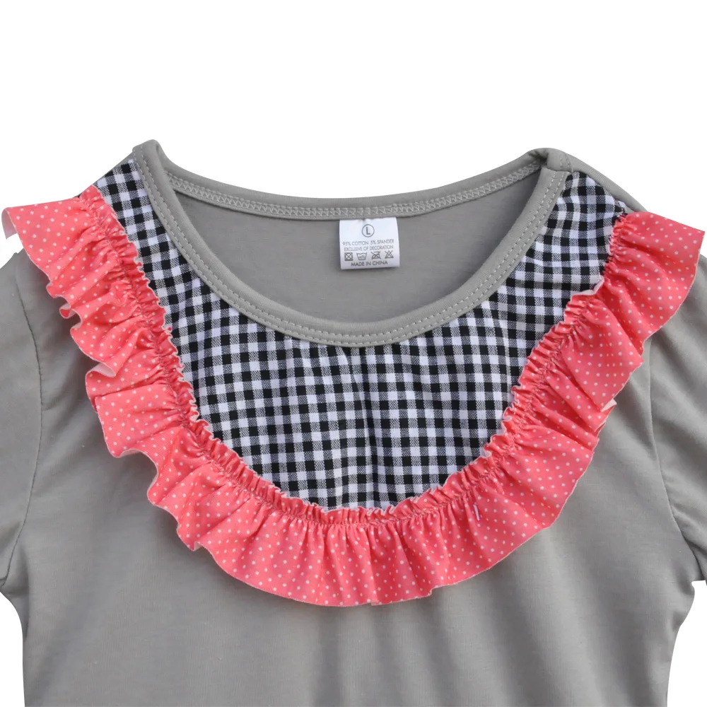 Зимний костюм для маленьких детей Комплекты одежды девочек детское серое платье