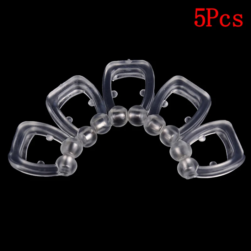 5pcs 2/5 шт. силиконовых кейсов, магнетический анти храп храпа зажим для носа сон лоток аппарат для сна апноэ гвардии ночное видение устройства - Цвет: 5pcs