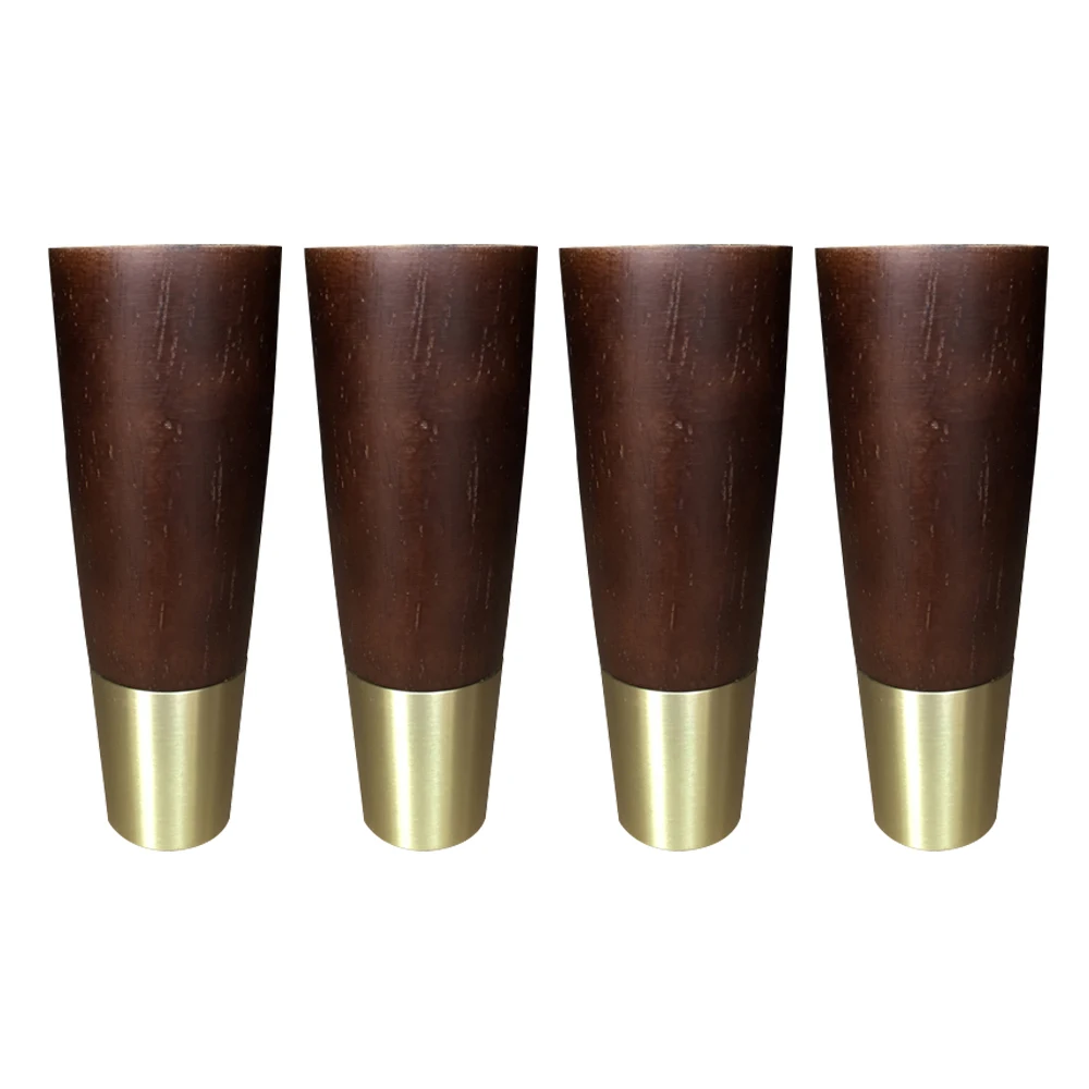 4 шт. мебель из каучукового дерева ноги простой стиль стол Шкаф диван кровать с