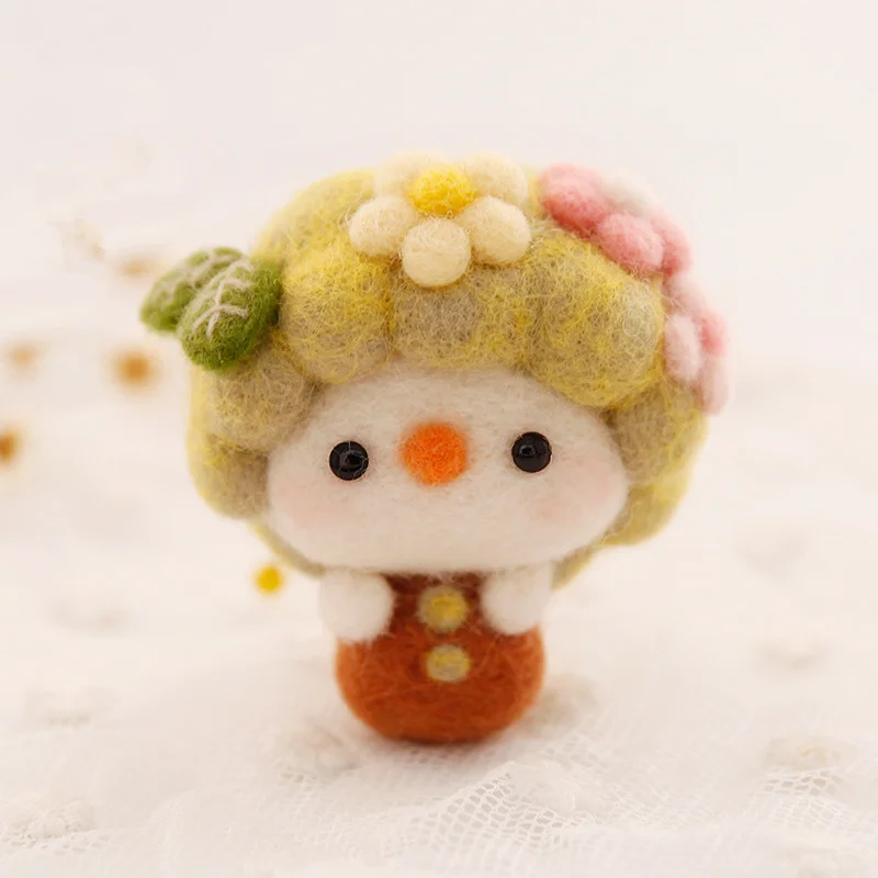 Многоярусный зеленый высаженный Медвежонок кактус шерстяной войлочный материал