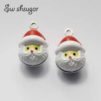cute christmas santa claus cartoon bell charms fit festival holiday birthday pet decoration