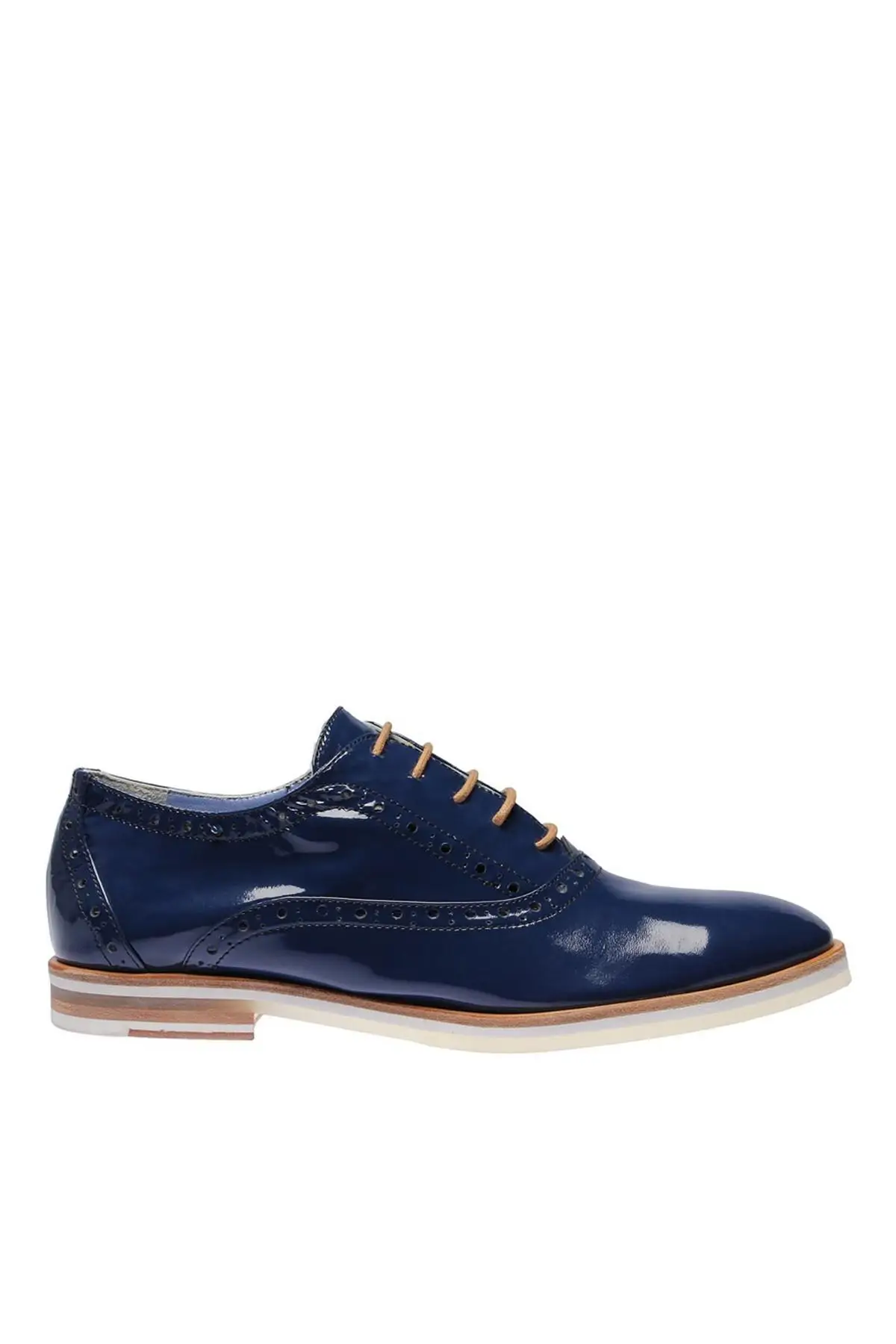 Женская обувь из натуральной кожи с жемчугом цвет темно синий коллекция 120119967030