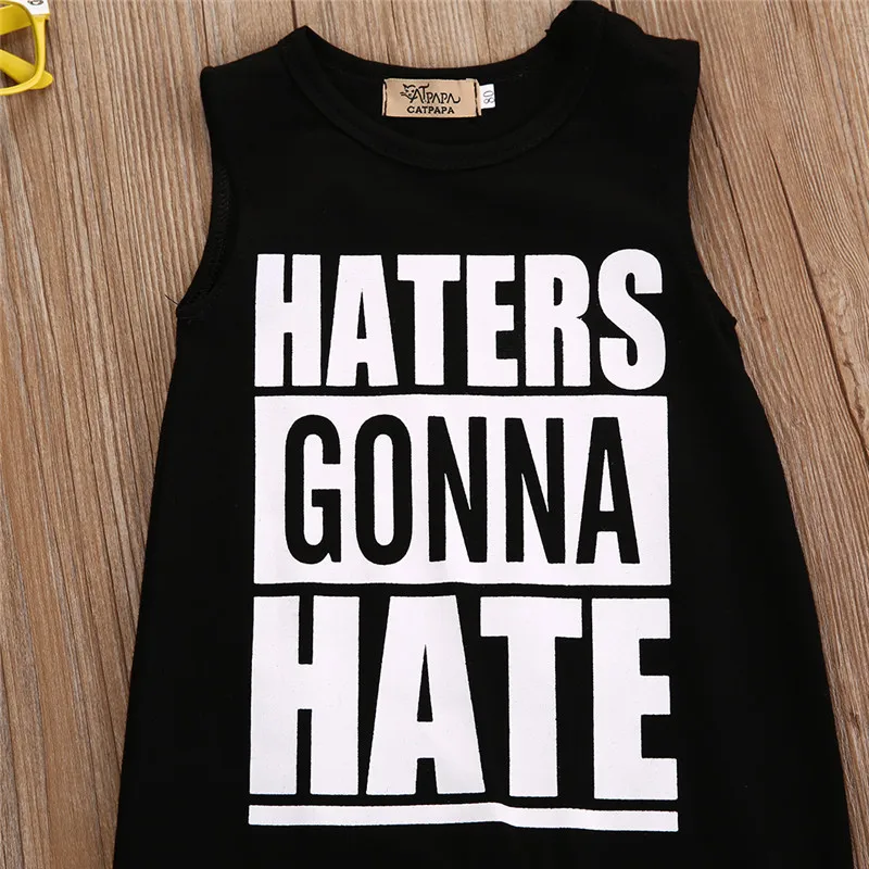 Детский комбинезон без рукавов с буквенным принтом|baby sleeveless romper|boy girl clothesropa bebe |