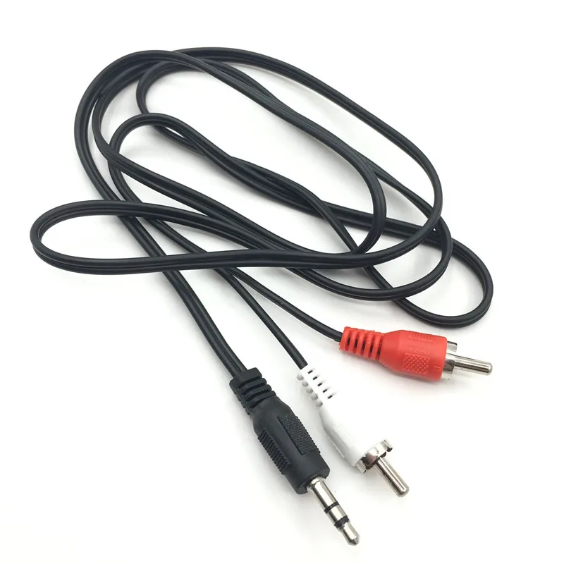Линейный аудио кабель 1 м 3 5 мм стерео 2 RCA Y для PC DVD рекордер TV VCR Динамик s Камера