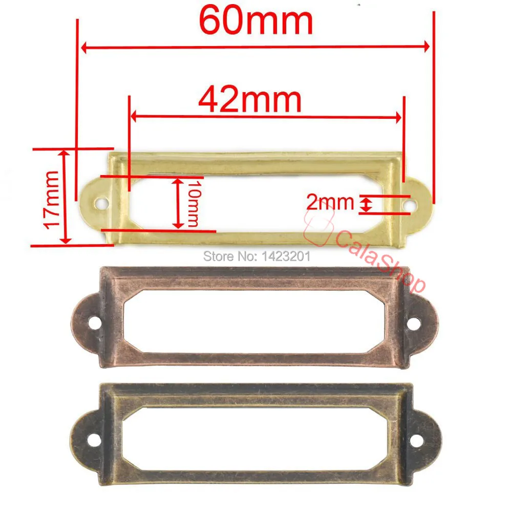 50 шт./лот ярлык для ящиков бирка офисных папок ручка шкафа держатель карт с винтом