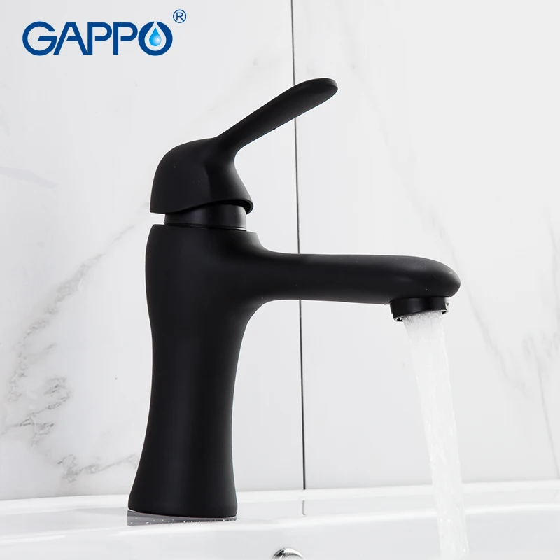 GAPPO смесители для раковины, Черный кран для ванной комнаты, краны для воды, кран для раковины, краны, смесители для ванной комнаты, кран для воды
