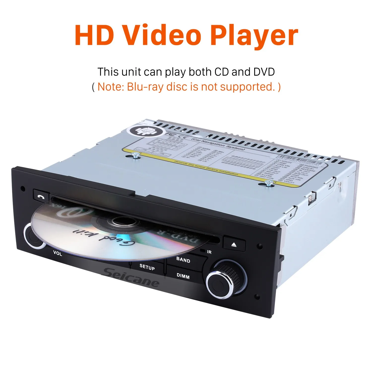 Seicane Android 8 0 7 дюймов 1Din Автомобильный DVD Радио GPS навигация Wifi 4G RAM мультимедийный