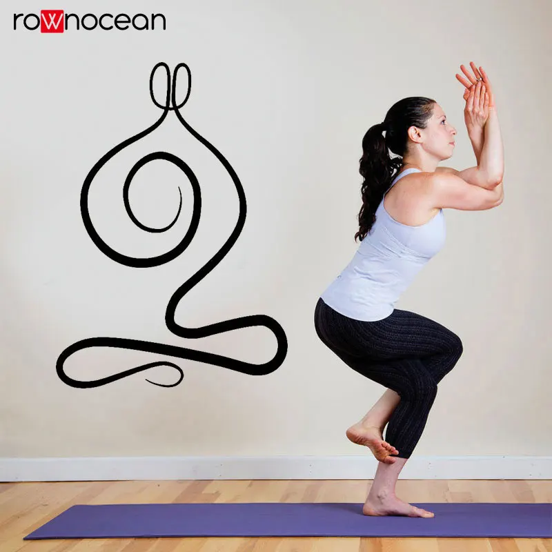 

Yoga Wall Decal Vinyl Sticker Meditation Philosophy Home Decoration Interior Design Art Wall Murals Bedroom Decor Wallpaper YD13