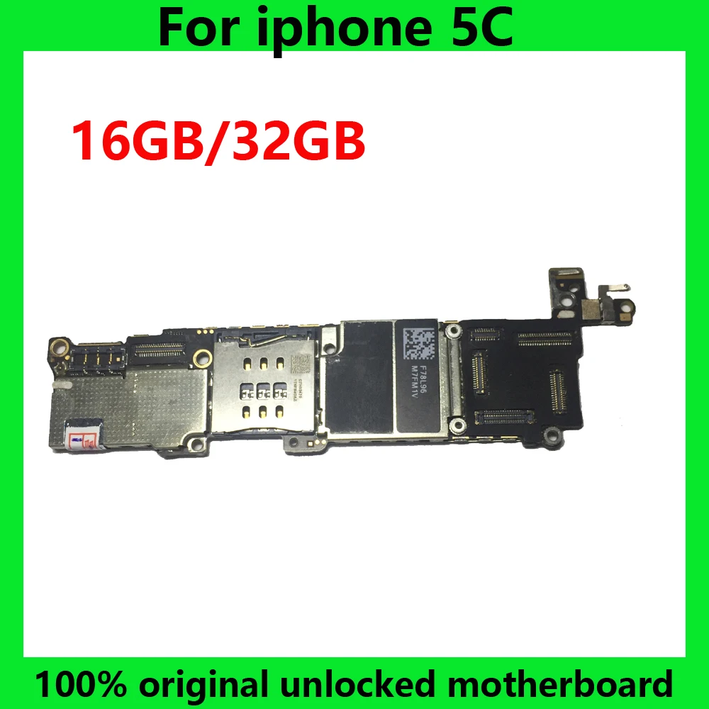 100% Бесплатная материнская плата iCloud для iphone 5C 16 ГБ 32 оригинальная системная IOS apple