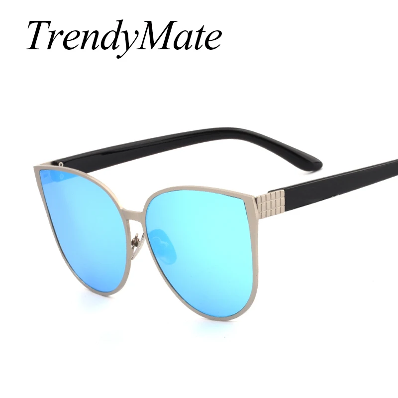 Очки солнцезащитные женские кошачий глаз зеркальные UV400 2018 м|oculos fashion|oculos uv400cat eye