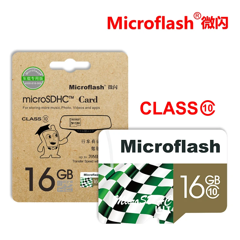 Microflash 100% первоначально Micro SD карты Class10 памяти 8 ГБ 16 32 80 МБ/с. для samrtphone и