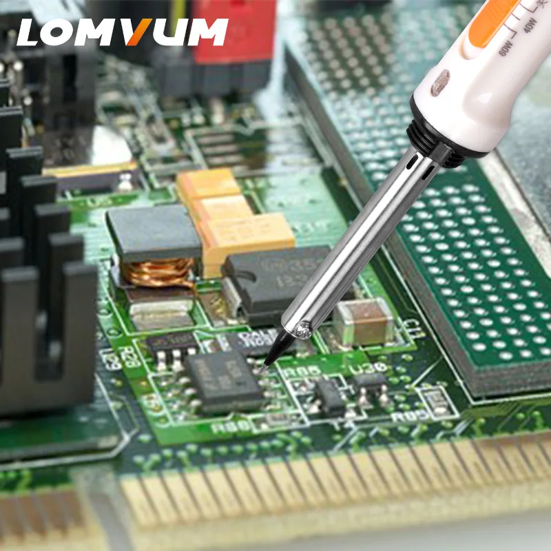 Электрический паяльник LOMVUM с регулируемой температурой 40 60 Вт ручкой 220
