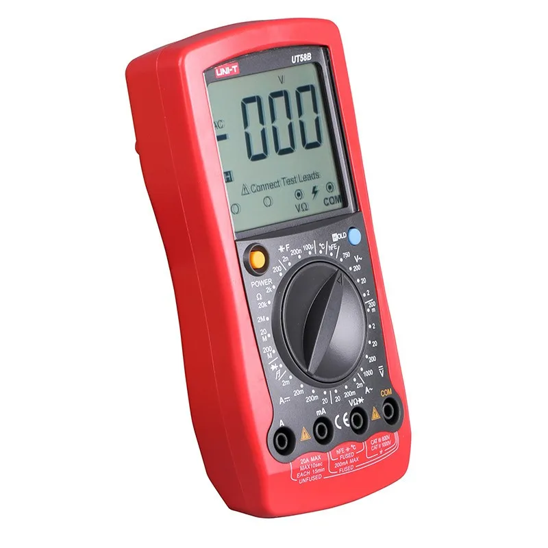 UNI-T UT58B DC/AC напряжение тестер сопротивления тока Емкость данных Вольт Ампер Ом